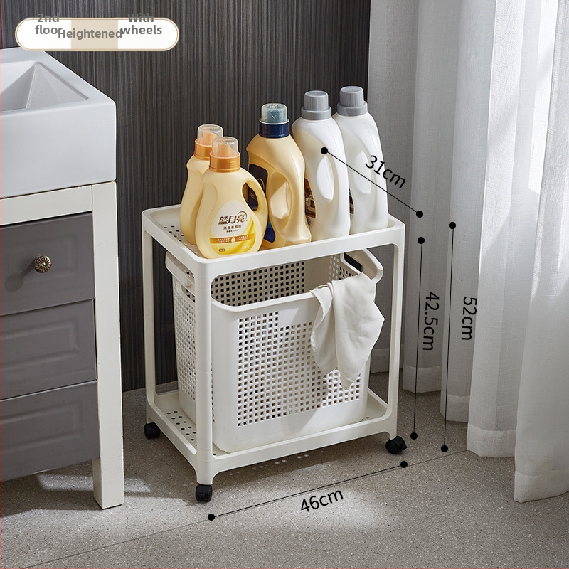 Vannitoa hoiukapp plastikust, matt viimistlus, mitmekihiline, mudel 1763, põrandale seisev, kandevõime 7,5 kg iga riiuli kohta