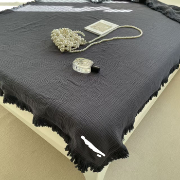 Pamučna deka s četiri sloja crepe niti, 260 g, meka, višefunkcionalna