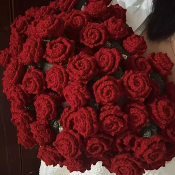 Cuvertură tricotată manual, buchet inimă, lână, fleece coral, stil etnic, primăvară-toamnă, calitate întâi