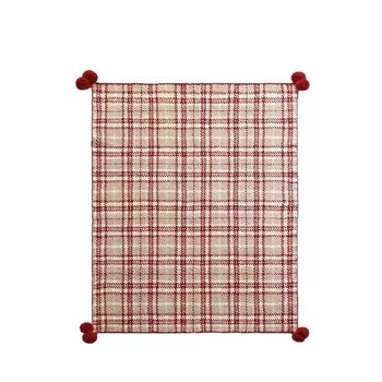 Deka za kauč s geometrijskim uzorkom, poliesterska, 1250 g, zima, crtani stil, moguć prilagodba