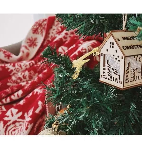 Skandináv kötött hópehely pléd - dekoratív nappali használatra, poliészter, 500–1000 g, tavasz és ősz, táj minta, zsugorodás 3%