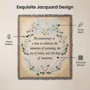 Гобленово одеяло — пасторален стил, смесен материал, мотив растения и цветя, тегло 300–499 г, подходящо за всички сезони