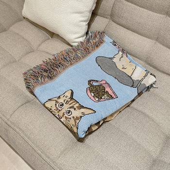 Kötött pamut takaró, 800–999 g, egész éves használatra, testreszabható