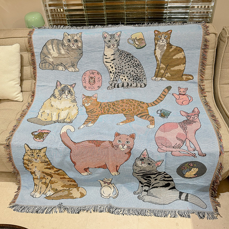 Kötött pamut takaró, 800–999 g, egész éves használatra, testreszabható