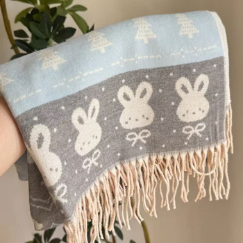 Nova jacquard marama s ljubkim korejskim stilom, topao ženski zimski šal, dugačak i debeo