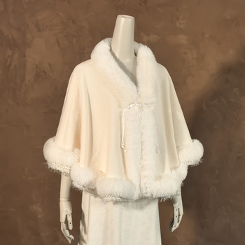 Női sálköpeny poliészterből, melegen tart, őszi–téli, monokróm minta, elegáns stílus