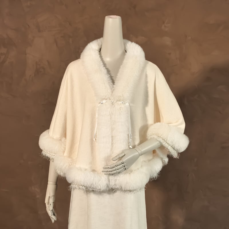 Női sálköpeny poliészterből, melegen tart, őszi–téli, monokróm minta, elegáns stílus