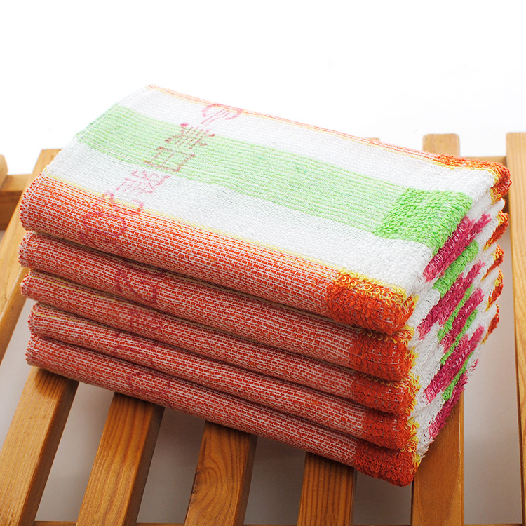 Meiyiya Pamut fonalakkal színezett hosszú törölköző mindennapi használatra, sík szövésű törölköző, 50–80 g, törölköző/arc-törölköző