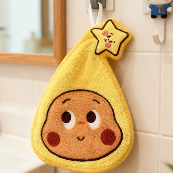 Prosop de mână Star Man, fleece coral, broderie, 150D, 30-50 g, personalizabil