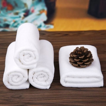 Prosoape de hotel, pătrate, microfibră, fir 100d, țesătură simplă, greutate sub 50 g