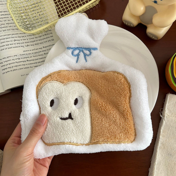 Prosop de mână din coral fleece cu design de agățare; 150D; broderie; super absorbent; greutate peste 200 g