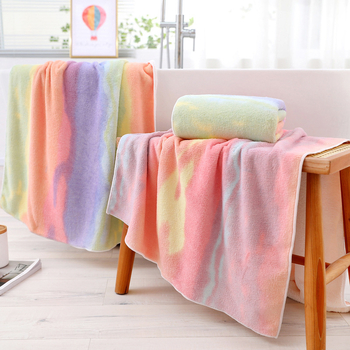 Koralni fleece ručnik za kupanje, 400–500 g, 32s pređa, završni rub šivenje (Kategorija: ručnik za kupanje/plažni ručnik)