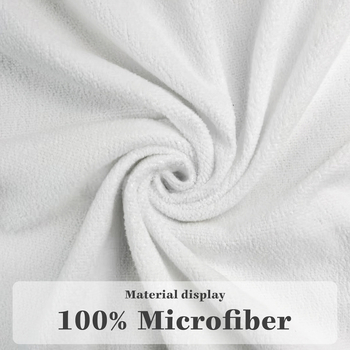 Prosop de bucătărie din microfibră cu imprimeu, țesătură simplă, margine cu cârlig — 150d fire, 50–80 g, Prosop de mână