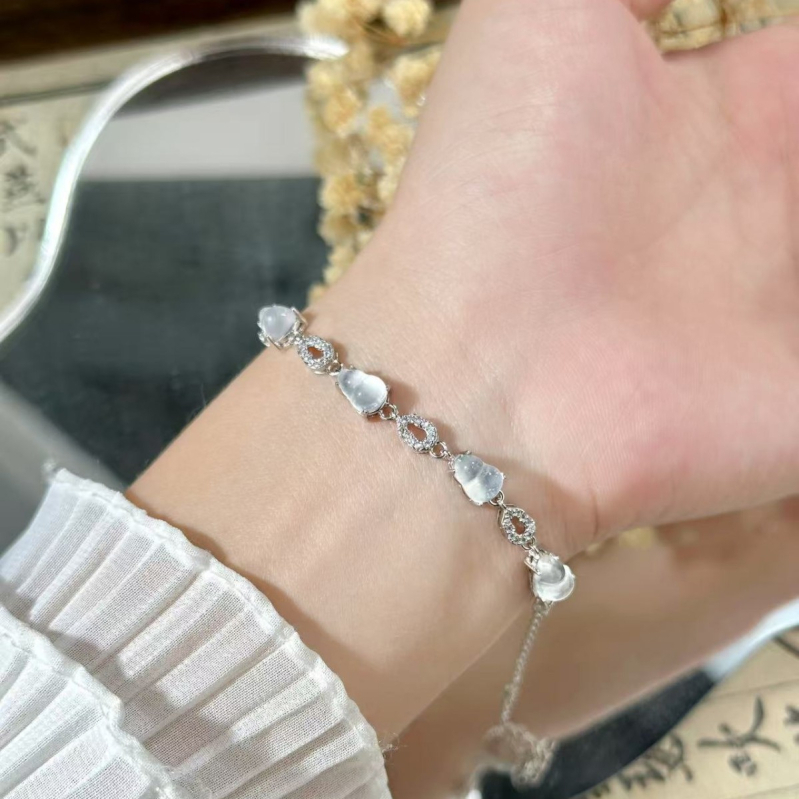 Brățară cu cristale de ametist, formă de dovleac, placare electroplată, bijuterie de mână pentru femei, stil luxos