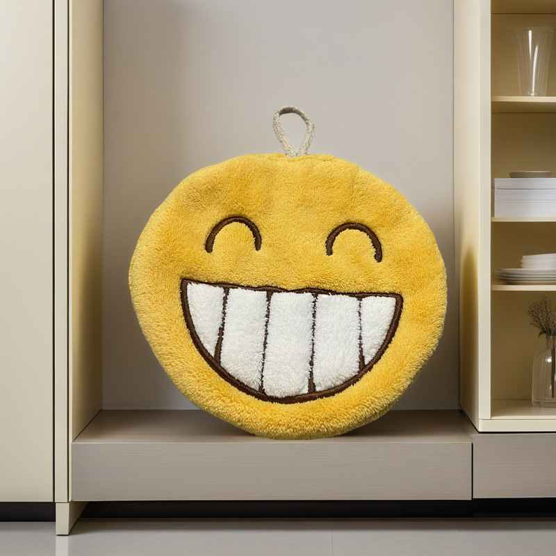 Prosop de mână din fleece coral, brodat, 32 fire de fir, 30–50 g, pentru baie și bucătărie