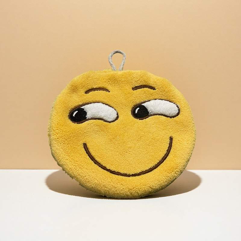 Prosop de mână din fleece coral, brodat, 32 fire de fir, 30–50 g, pentru baie și bucătărie