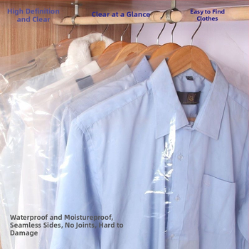 Drēbju putekļu aizsardzības soma, plastmasas, vienkāršs moderns stils