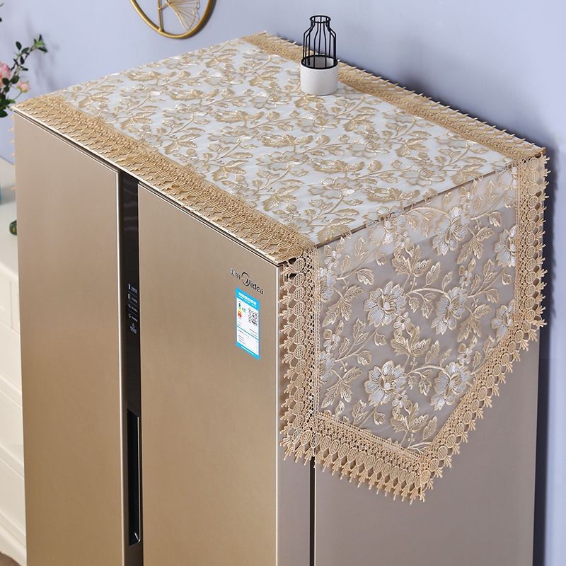 Husă de frigider antipraf, din pânză, impermeabilă și rezistentă la ulei, stil simplu și modern