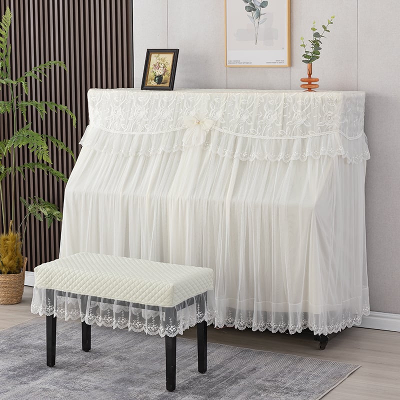 Set navlaka za klavir – navlaka za prašinu i navlaka za stolicu, poliester, moderni minimalistički stil (kategorija: navlaka za prašinu/sofa/klima)