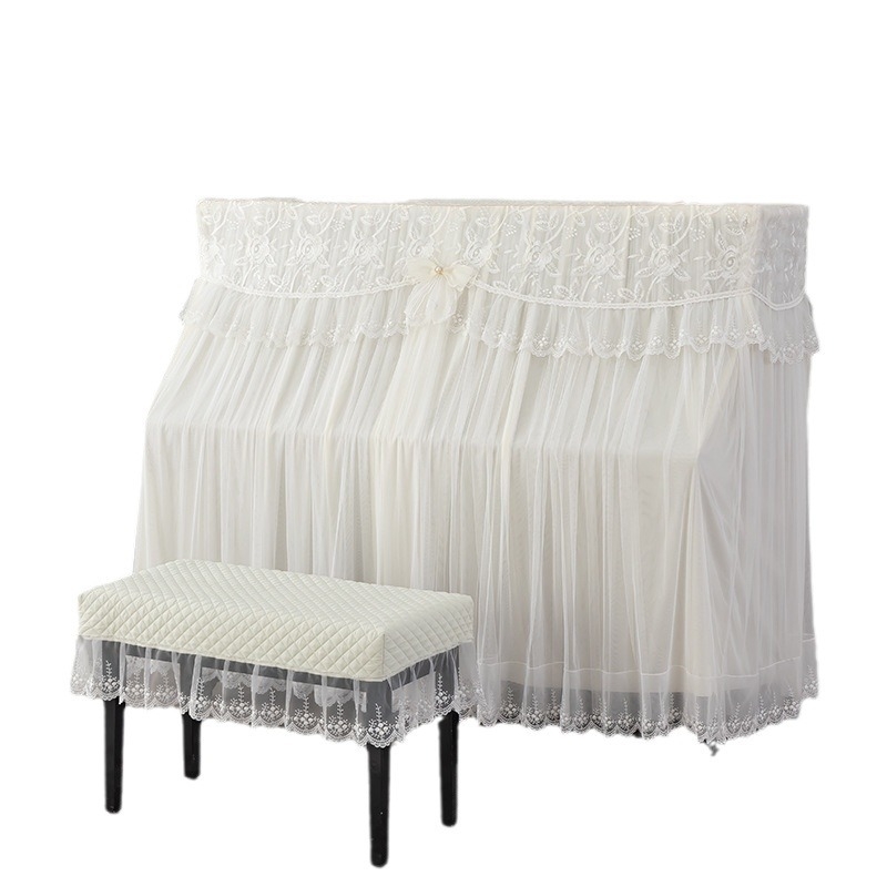 Set navlaka za klavir – navlaka za prašinu i navlaka za stolicu, poliester, moderni minimalistički stil (kategorija: navlaka za prašinu/sofa/klima)