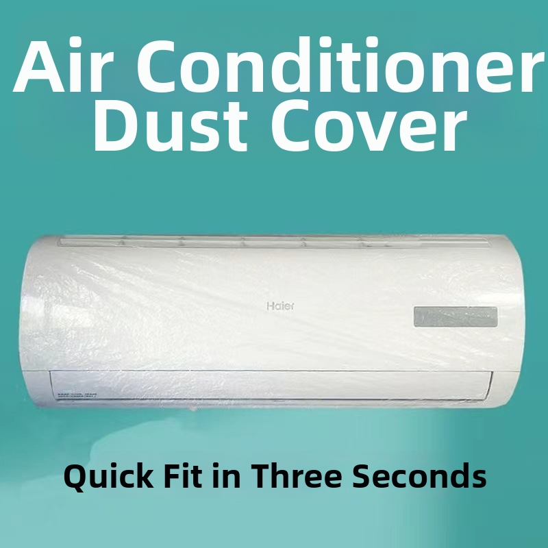 Mājās lietojams vienreizējais putekļu aizsargs klimataparātam, ekstra liels, no PE plastmasas, ar drukātu logotipu, pielāgojams