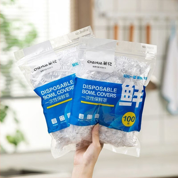 Camellia Μιας χρήσης PE κάλυμμα συντήρησης τροφίμων, για οικιακή χρήση, στυλ καπάκι ντους, HDPE/LDPE, κυκλοφόρησε το καλοκαίρι του 2022