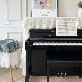Navlaka za prašinu za klavir – moderni minimalistički stil, europska čipka, potpuno pokriće