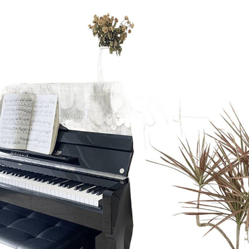 Navlaka za prašinu za klavir – moderni minimalistički stil, europska čipka, potpuno pokriće