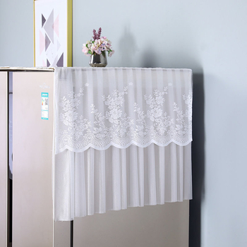 Capac de frigider dantelat, bumbac, stil Nordic, protecție împotriva prafului pentru frigider cu o ușă sau două uși