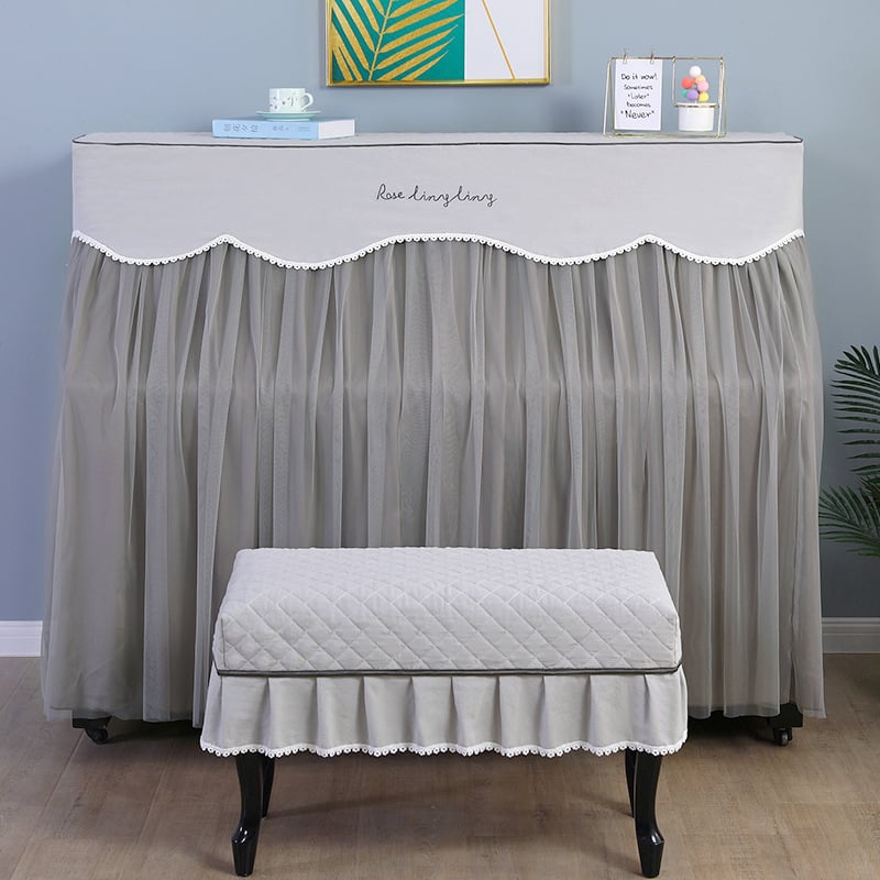 Pokrov za klavir Weiman — poliester, čipka, moderni minimalistički stil, mogućnost prilagodbe