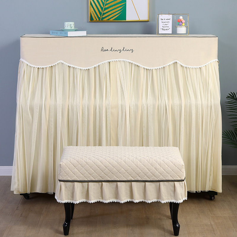 Pokrov za klavir Weiman — poliester, čipka, moderni minimalistički stil, mogućnost prilagodbe