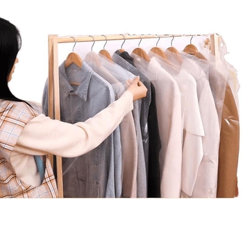 Plastmasas apģērbu putekļu aizsardzības soma uzglabāšanai, vienkāršs moderns dizains, putekļu aizsardzība