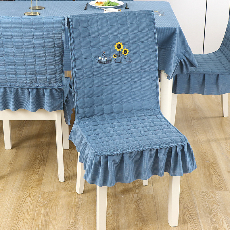 Perna pentru scaun din catifea, model cu dungi, umplutură PP bumbac, personalizabilă, pentru living, dormitor, sufragerie și spații comerciale