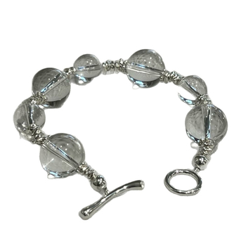 Brățară din cristal Liangxu Jewelry, cu gravură, geometrică, unisex