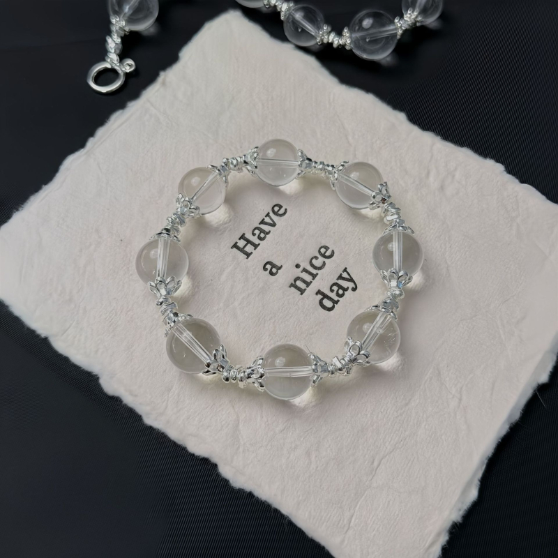 Brățară din cristal Liangxu Jewelry, cu gravură, geometrică, unisex