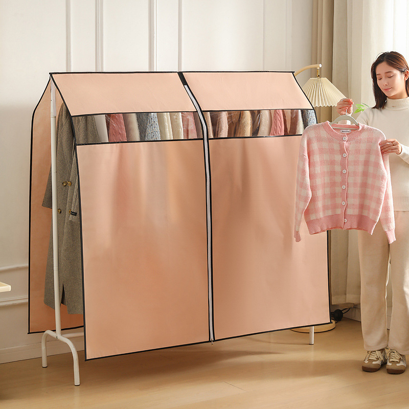 Drēbju pakaramā putekļu aizsardzības pārklājs – nešūts audums, moderns minimalistisks stils, aizsardzība pret putekļiem un mitrumu, Jiayifen