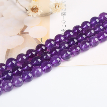 Prirodne ametistne perle, slobodne perle za izradu DIY narukvice, ljubičasto-lavanda, okrugle, 4 mm