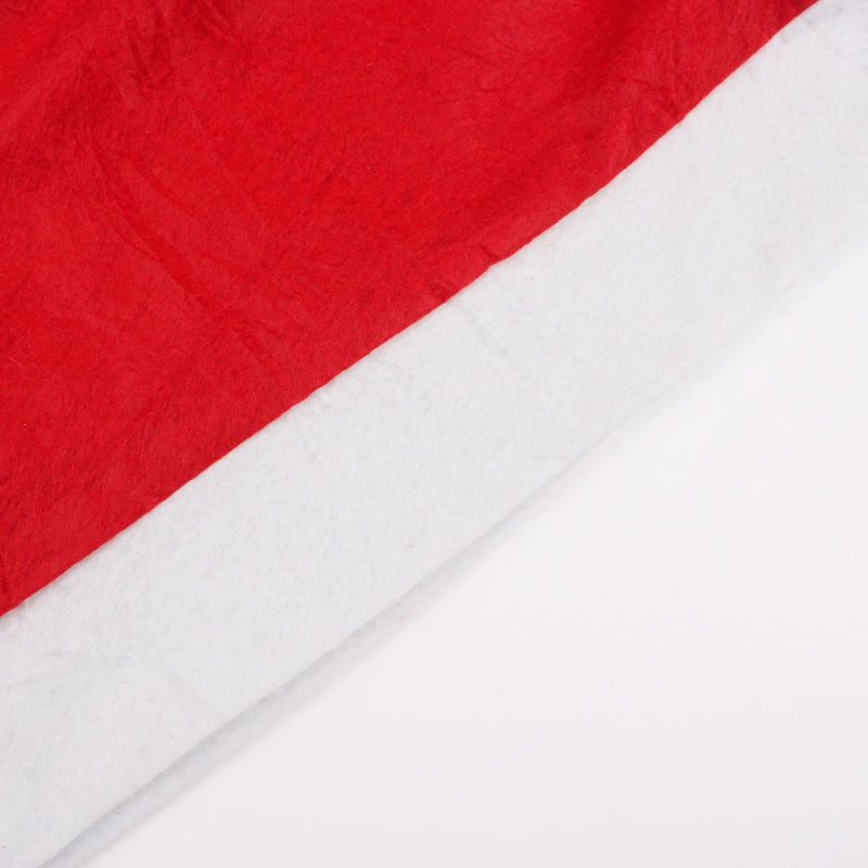 Karácsonyi sapkás szék hátulfedő – nemszövött anyag, univerzális illeszkedés, nappali és étkező dekoráció