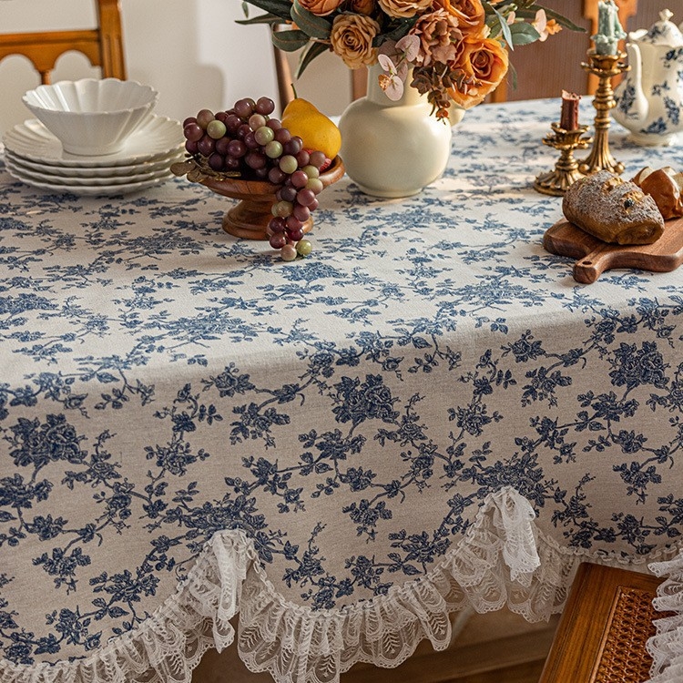 Pravokutni stolnjak za stol za kavu, netkani materijal, vodootporan i otporan na ulje, debeli, američki stil, moderni minimalistički
