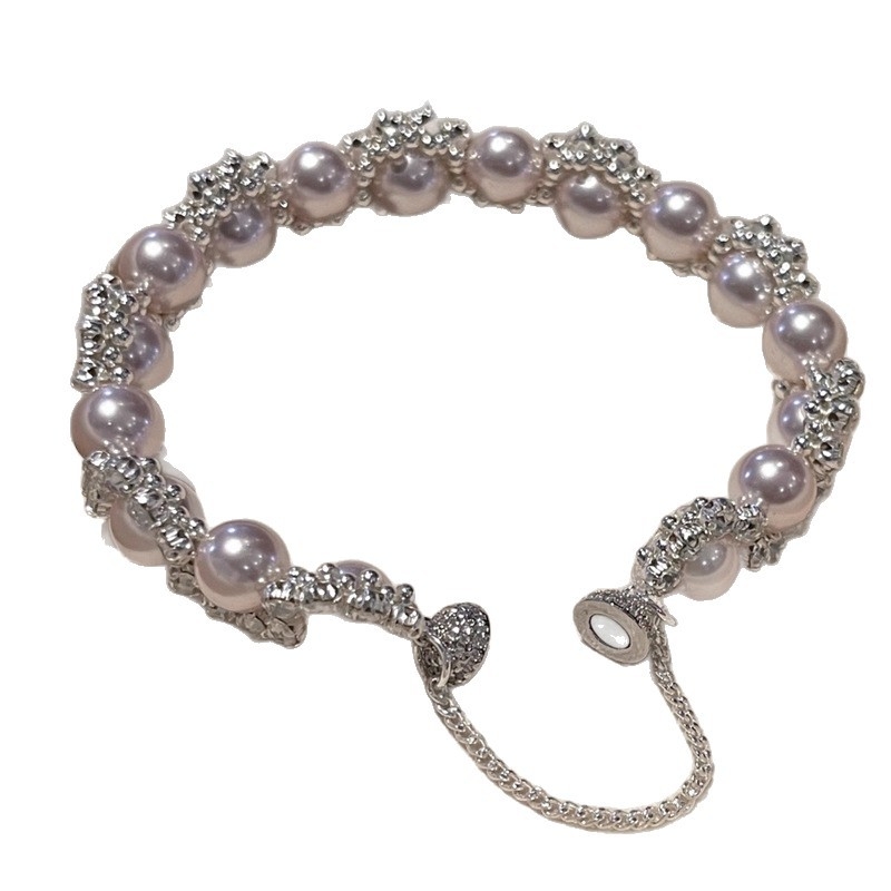 Brățară Yuqi - feminin, stil coreean - formă geometrică - materiale mixte - mărgele