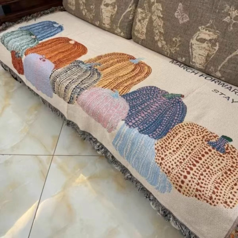 Poliesterska navlaka za sofu s jacquard tkanjem, minimalistički stil, za jednosed kauč, uzorci: pruge, geometrijski oblici i kvadrati