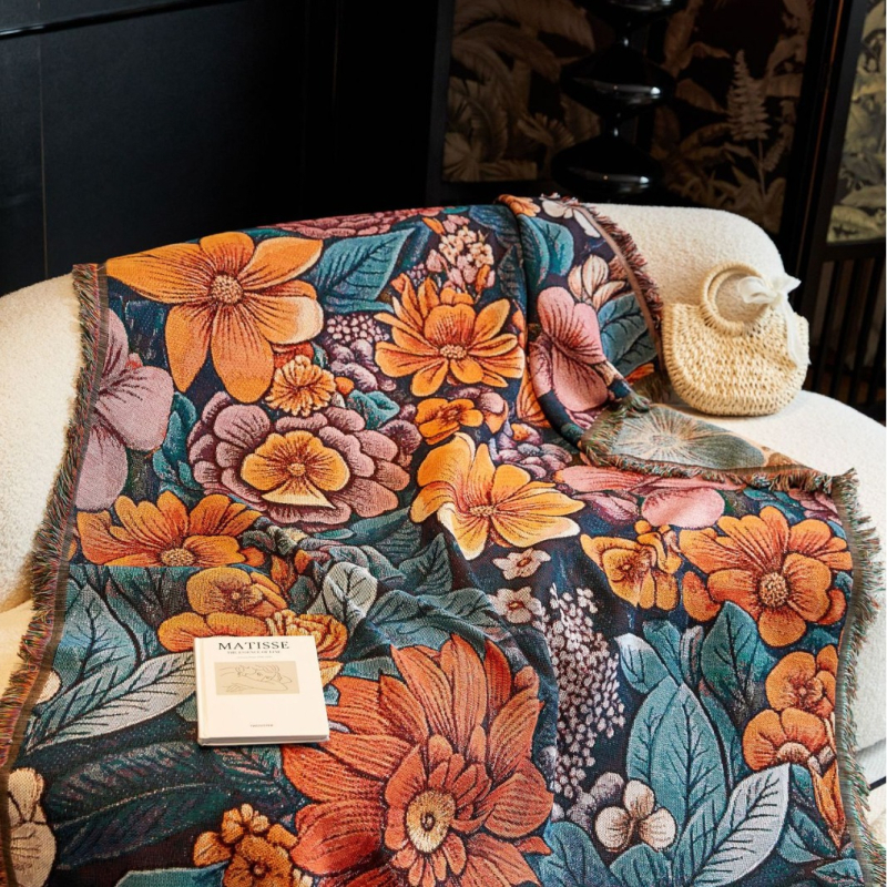 Kanapévédő - csúszásmentes, négy évszakos univerzális, porvédett szövet, poliészter-pamut, 80% poliészter, teljes fedés