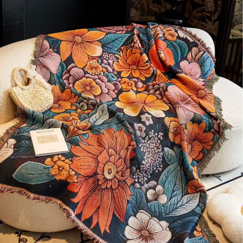 Kanapévédő - csúszásmentes, négy évszakos univerzális, porvédett szövet, poliészter-pamut, 80% poliészter, teljes fedés