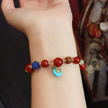 Brățară din ceară de albine, lucrată manual, unisex, formă romb, stil chinez nou