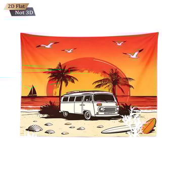 Гоблен за стена: полиестер, мультяшен стил, дигитален термален трансфер печат, персонализируем, правоъгълен формат