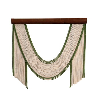 Ръчно изработен памучен гоблен – Скандинавски стил, райета, правоъгълен стенен аксесоар