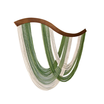 Овален ръчно тъкван памучен гоблен за стена, с 91–100% памук и 10% полиестер