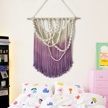 Памучен гоблен, ръчно тъкан, правоъгълен, стил Нова китайска естетика, дневна декорация