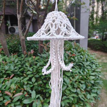Lampa u obliku meduze, ručno tkana, nordijskog stila, dekor za dom