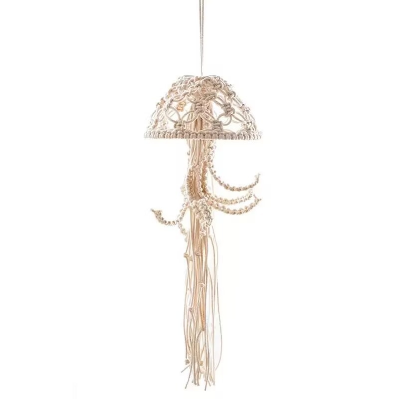 Lampa u obliku meduze, ručno tkana, nordijskog stila, dekor za dom